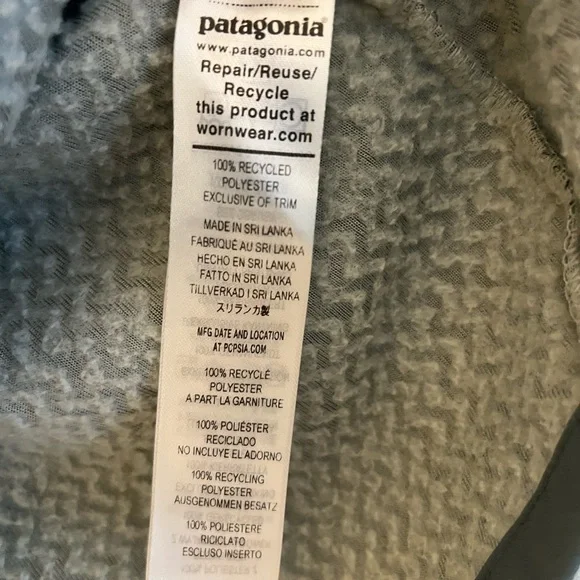 Women’s Patagonia Half Zip Green Small - Picture 5 of 5